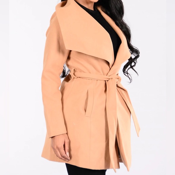 SOLD — Caramel Trench Coat - Picture 6 of 6